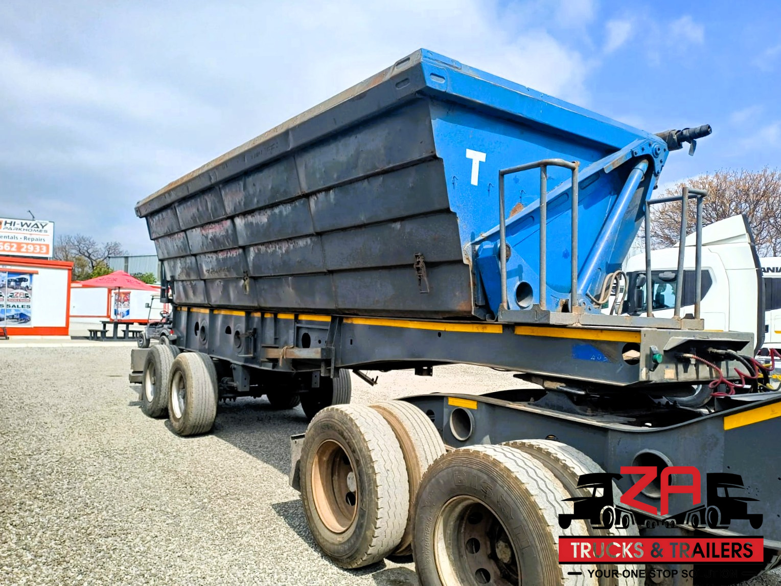 2010 AFRIT 40 CUBE SIDE TIPPER TRAILER